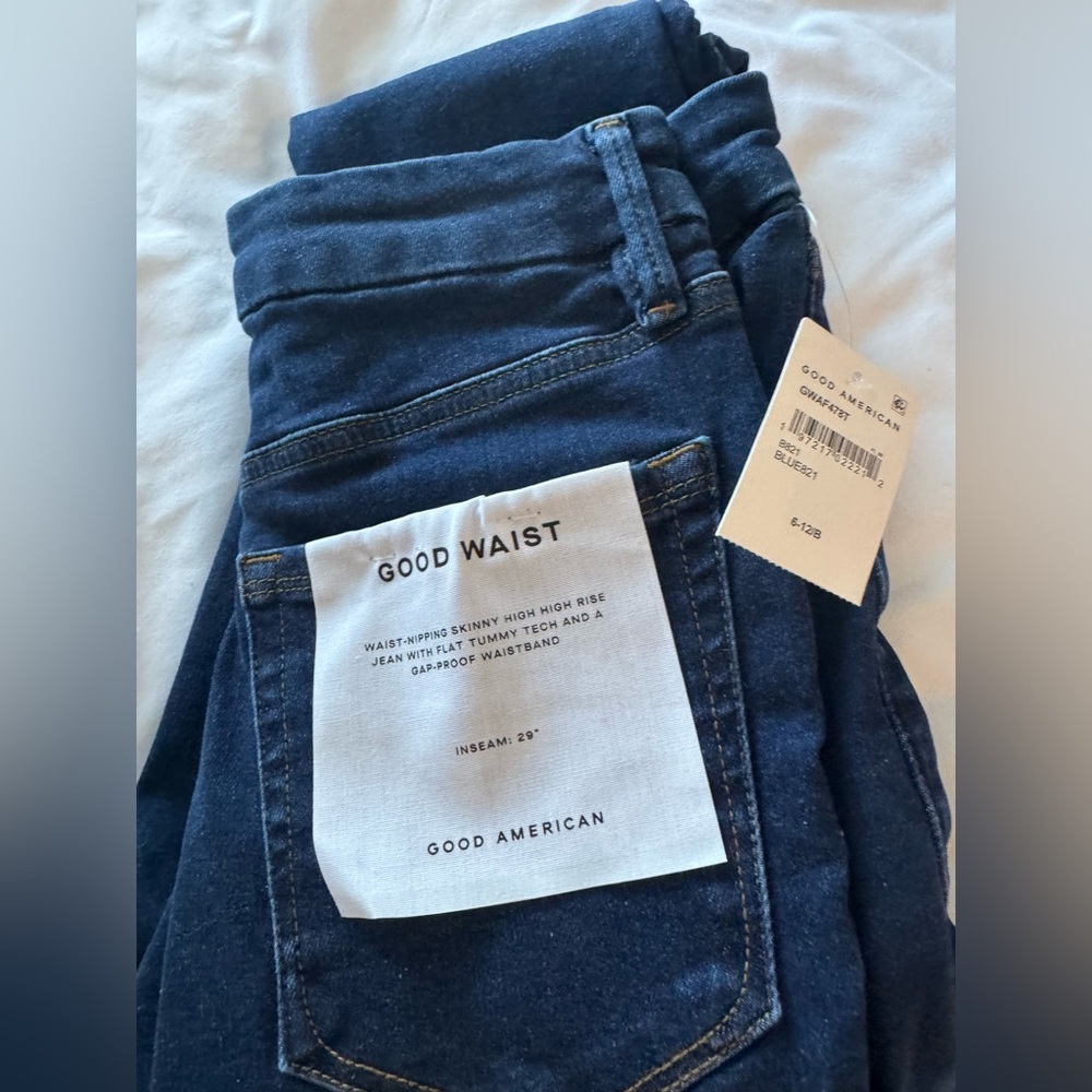 NEW Good American ALWAYS FITS GOOD WAIST SKINNY JEANS